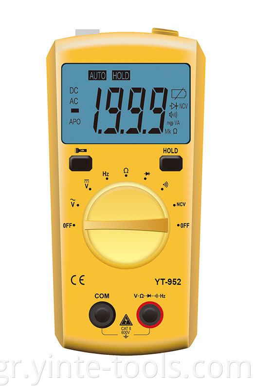 2000 Counts Reading Digital Multimeter With Ncv Function And Flashlight Display Multimeter Jpg